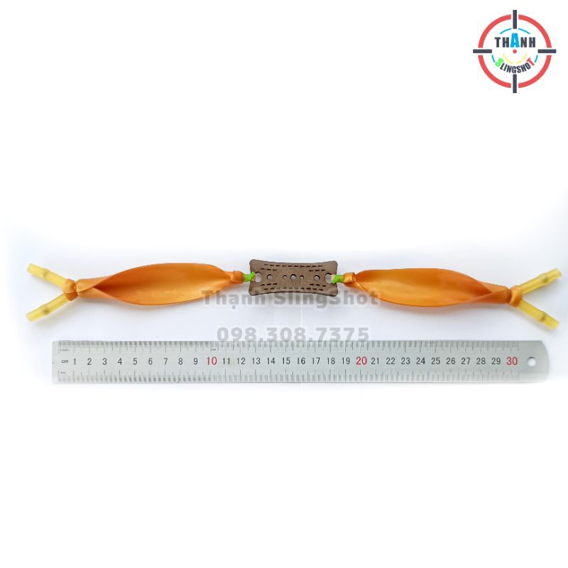 Dây thun 1mm chơi Vip 11 bản dẹp 40-20-130 - Buộc chân thun tròn 3060