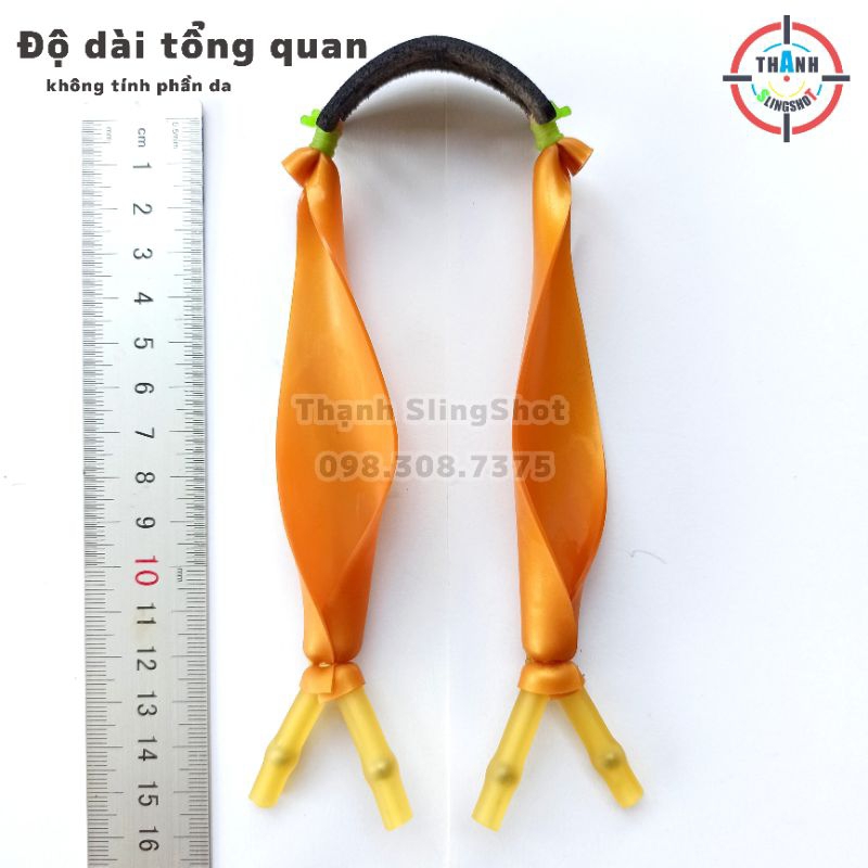 Dây thun 1mm chơi Vip 11 bản dẹp 40-20-130 - Buộc chân thun tròn 3060