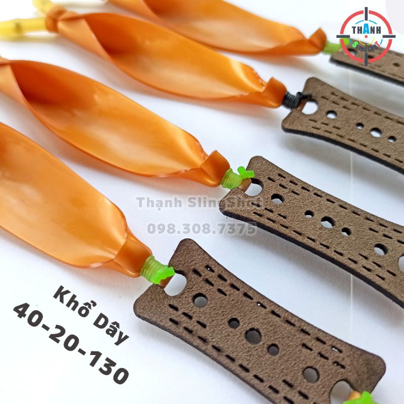 Dây thun 1mm chơi Vip 11 bản dẹp 40-20-130 - Buộc chân thun tròn 3060