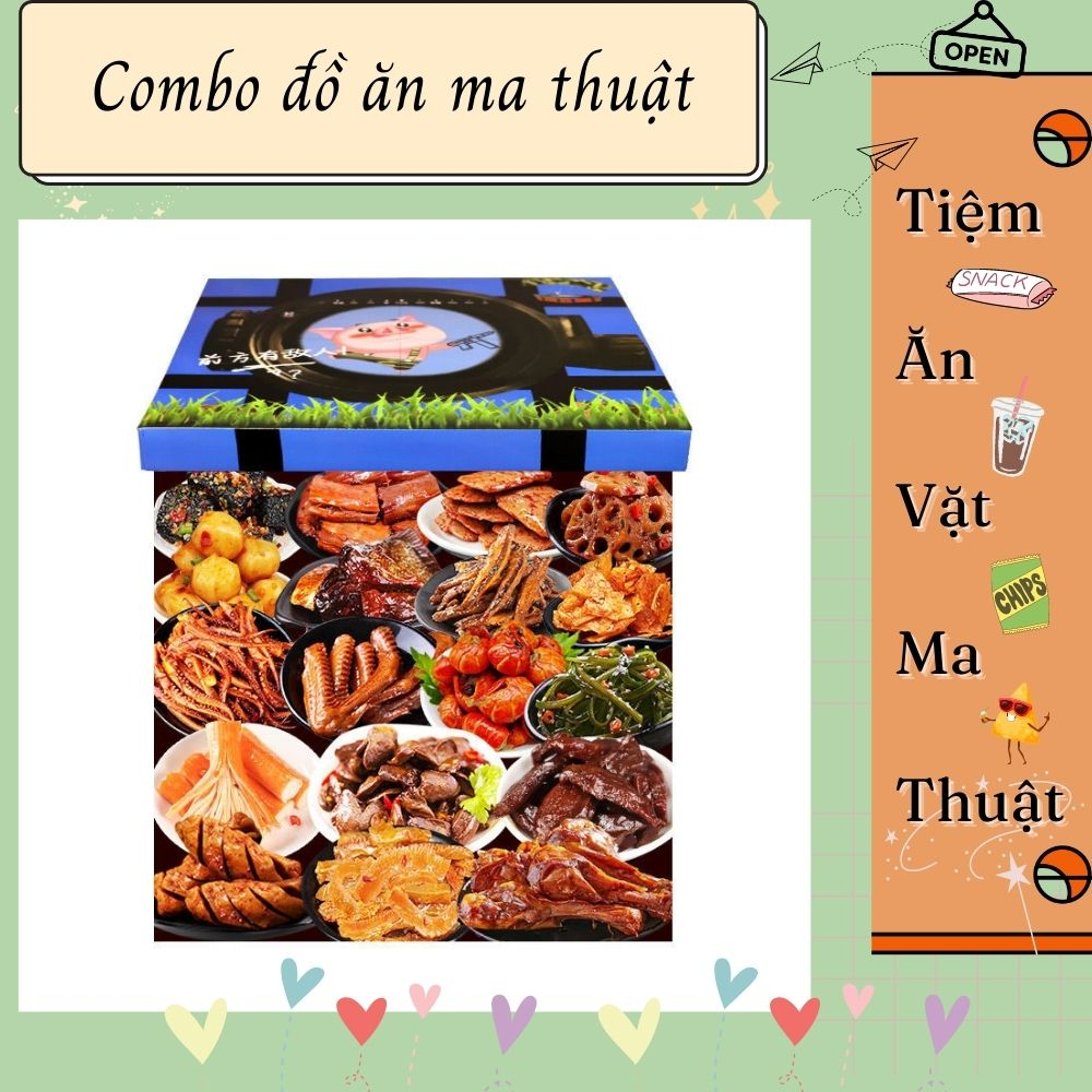 {MT008} Combo đồ ăn vặt ma thuật - Tổng hợp các hương vị đang HOT nhất tại Trung Quốc