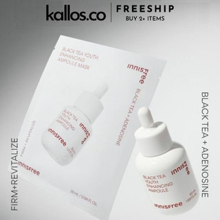 Dưỡng Da Innisfree Black Tea Youth Ampoule, Cream, Lotion, Skin, Essence, Oil, Skin Care Set - Kallos Vietnam