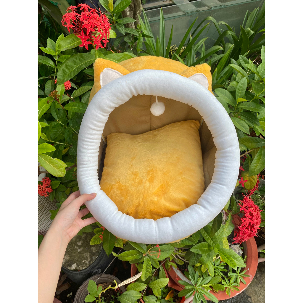 Nệm - Giường - Ổ nệm  mèo Giường chó Siêu Cute