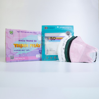 Thùng 100 Chiếc Khẩu Trang 5D Thịnh Phát Người Lớn