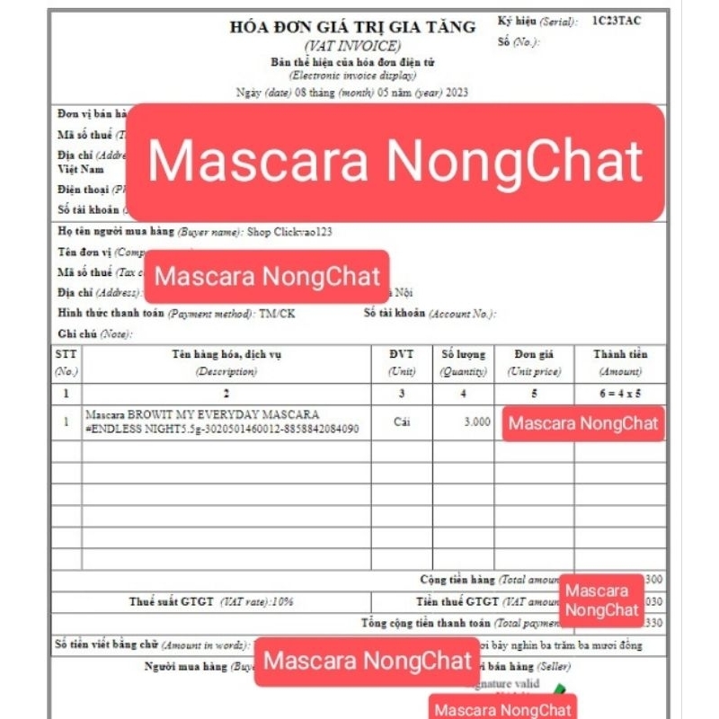 Chuốt dài dày cong mi browit Nongchat Thái Lan chính hãng