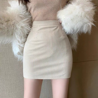 Chân váy ngắn cạp cao dáng chữ A ôm body C1 chất thun gân dày dặn hàng cao cấp co giãn 4 chiều có lót trong