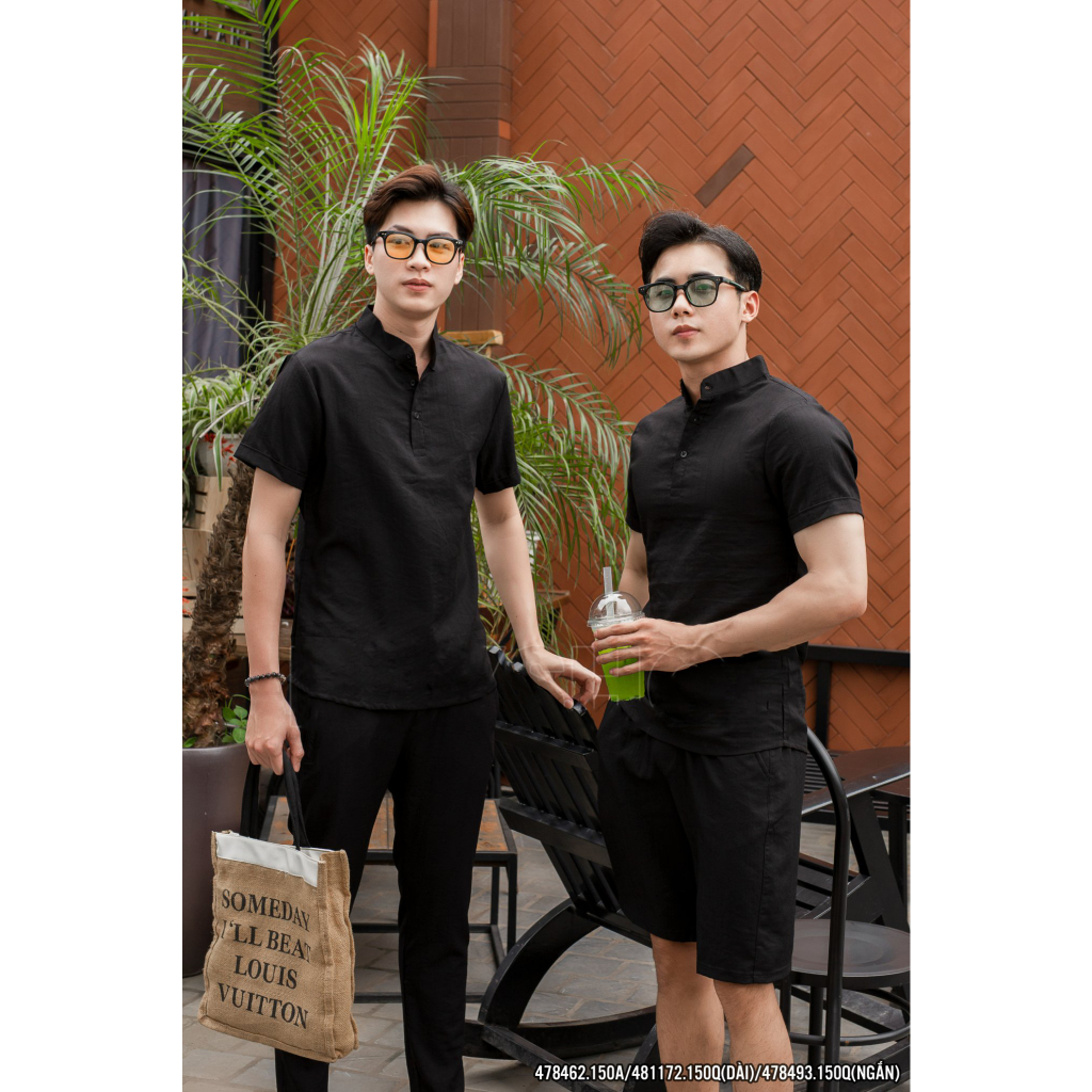 Bộ Đũi Nam Chất Đũi Xước Mịn Mát Thời Trang 2STOREGLE Phong Cách Trẻ Trung Vải Không Xù Lông Co Giãn Nhẹ