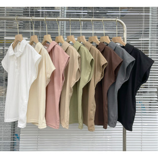 Áo thun Polo nữ cộc tay cổ bèo chất thun tổ ong dáng Babytee