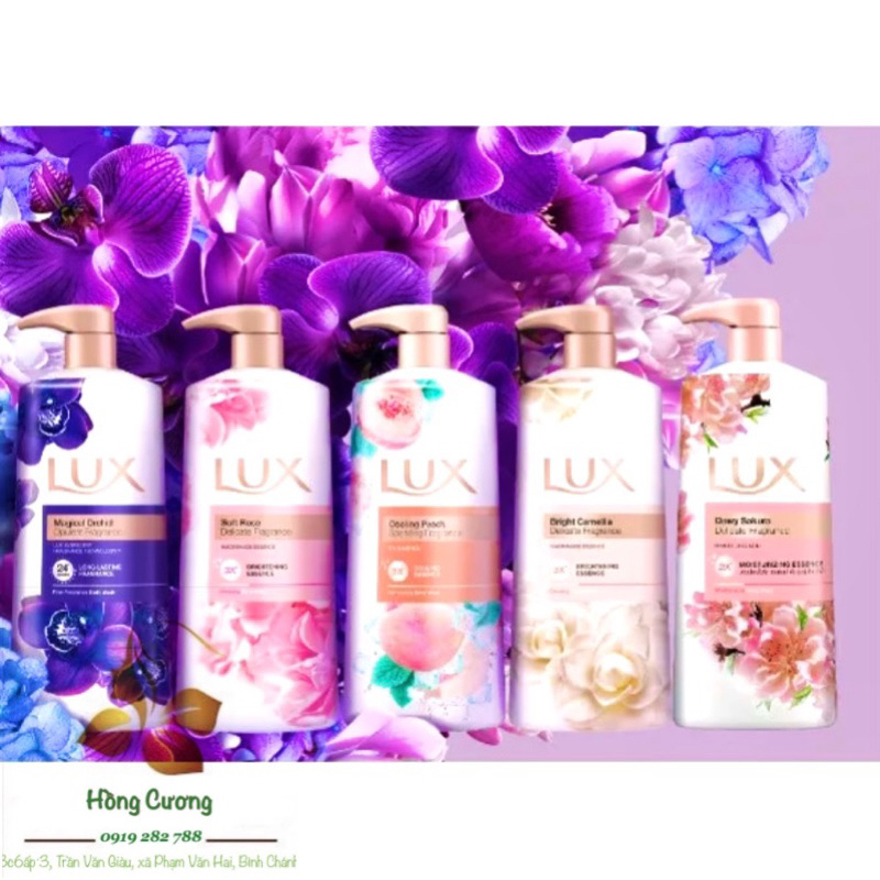 Sữa tắm Lux hàng Thái chính hãng thơm ngất ngây- Chai 450ml