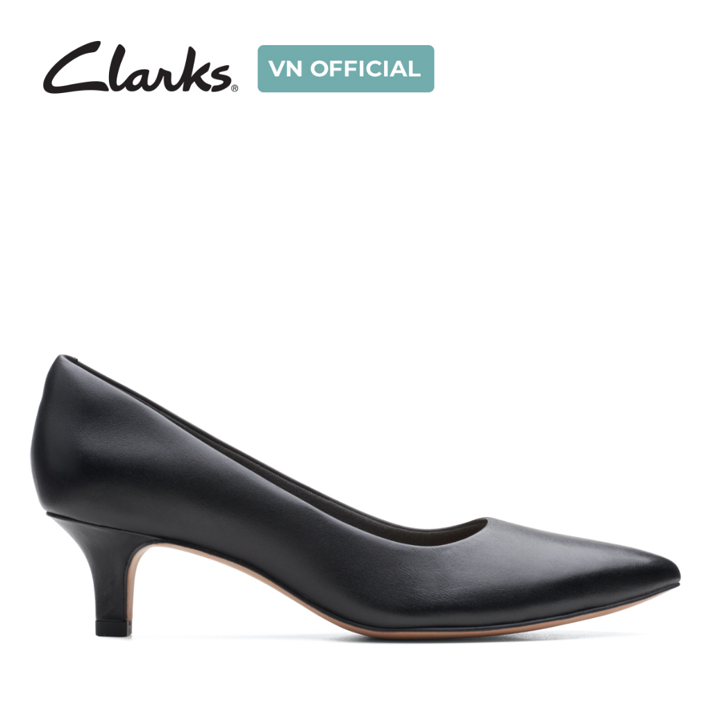 Giày Cao Gót 5cm Da Nữ Clarks Shondrah Rae màu Black Synthetic