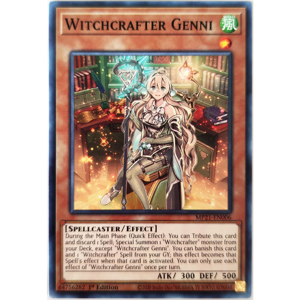 [Thẻ Yugioh] Witchcrafter Genni |EN| Common
