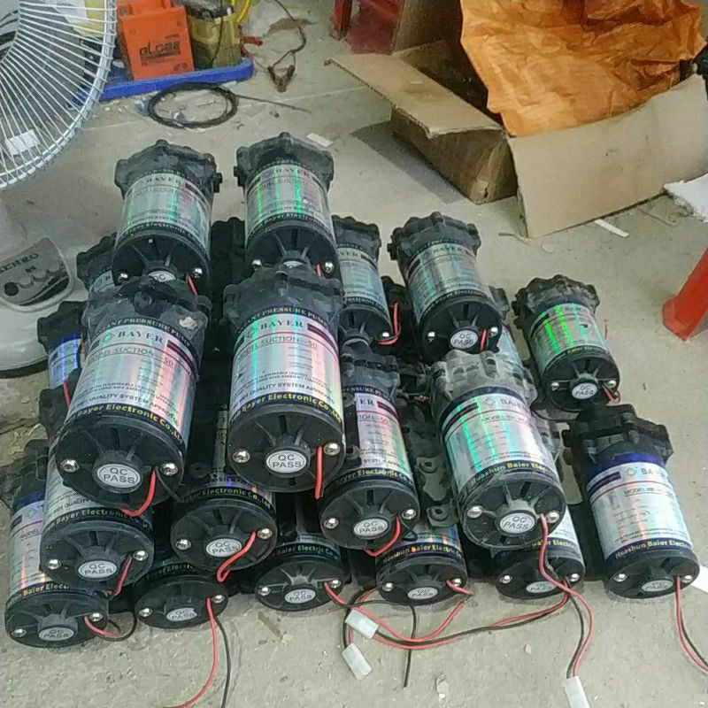 Bơm tăng áp phun sương, bơm lọc nước RO cũ 24V siêu bền chạy 24/7
