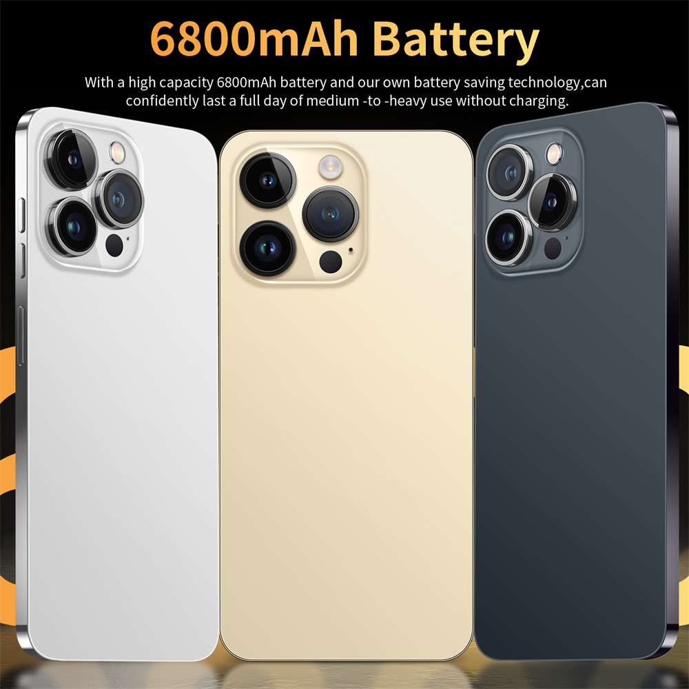 Điện thoại thông minh Chính hãng 2023 i14 PRO MAX 5G toàn màn hình Android máy ảnh HD Bán chơi game giá rẻ Google Store