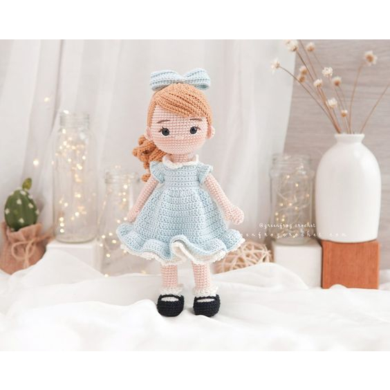 Búp bê Nina dễ thương_Len móc