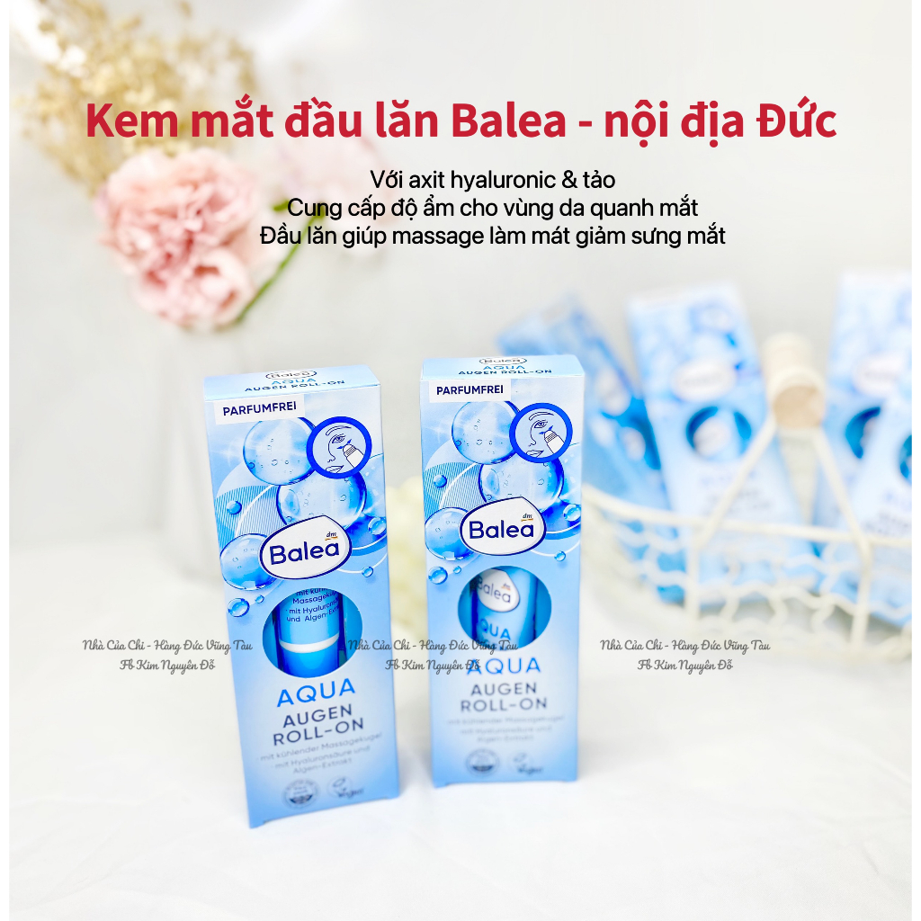 Kem dưỡng mắt Balea dạng con lăn - hàng Đức