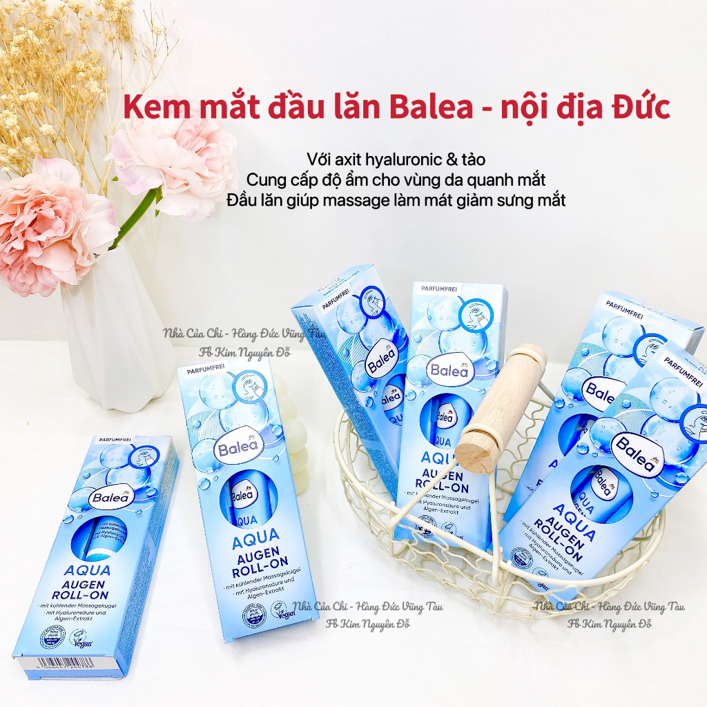 Kem dưỡng mắt Balea dạng con lăn - hàng Đức