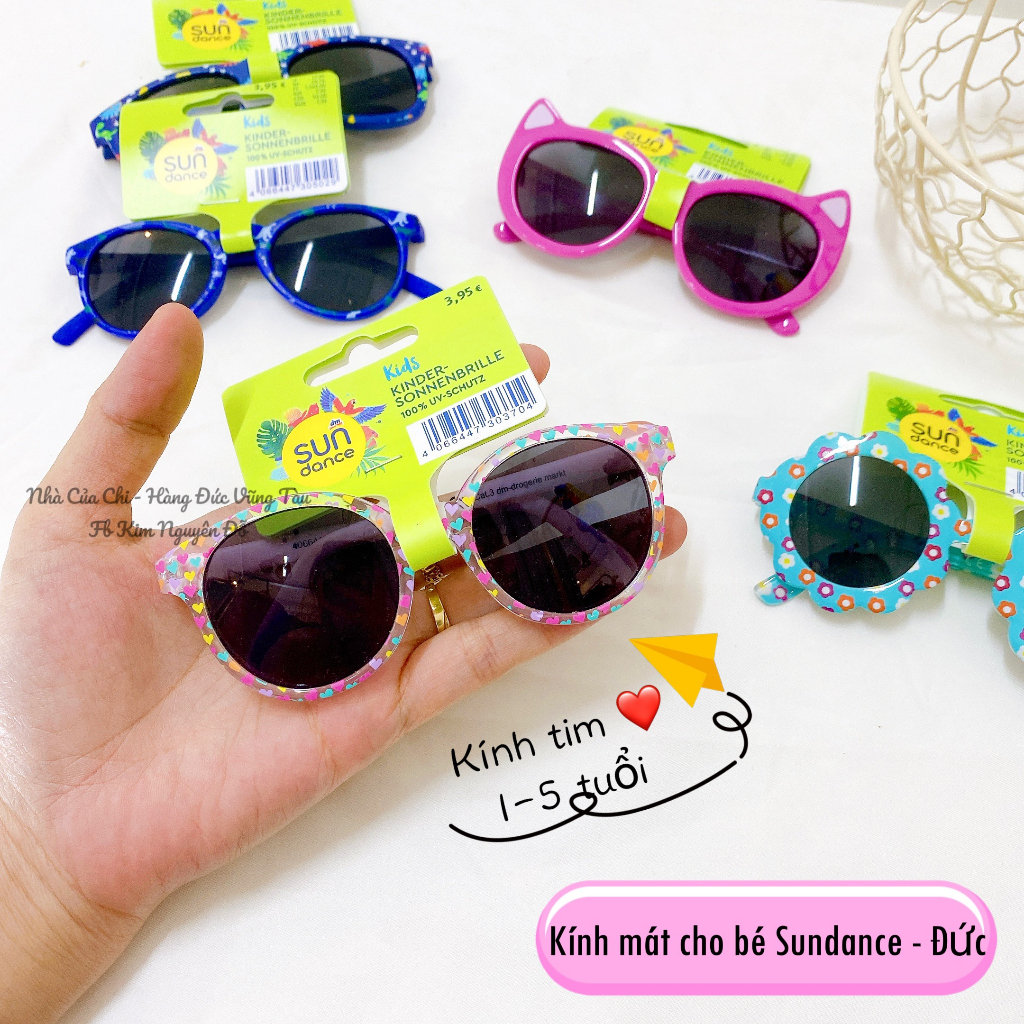 Kính chống nắng chống tia UV cho bé trai, bé gái Sundance nội địa Đức.