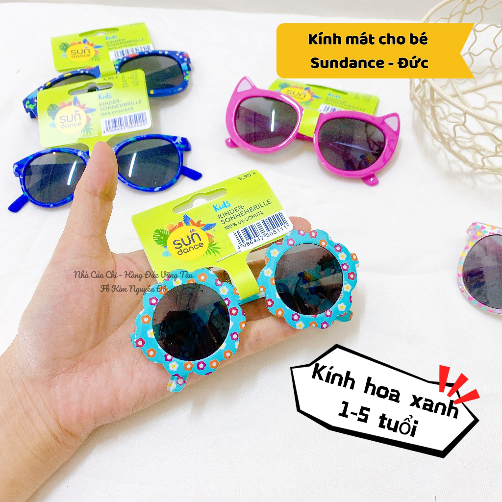 Kính chống nắng chống tia UV cho bé trai, bé gái Sundance nội địa Đức.