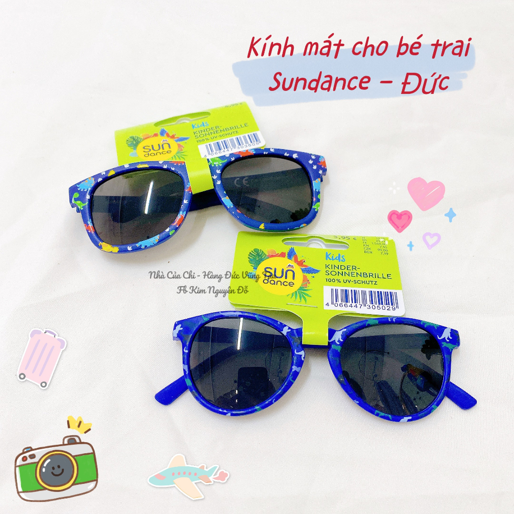 Kính chống nắng chống tia UV cho bé trai, bé gái Sundance nội địa Đức.