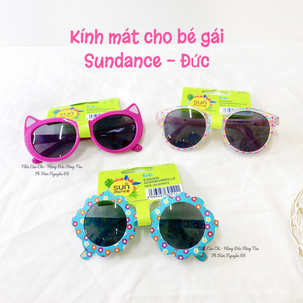 Kính chống nắng chống tia UV cho bé trai, bé gái Sundance nội địa Đức.
