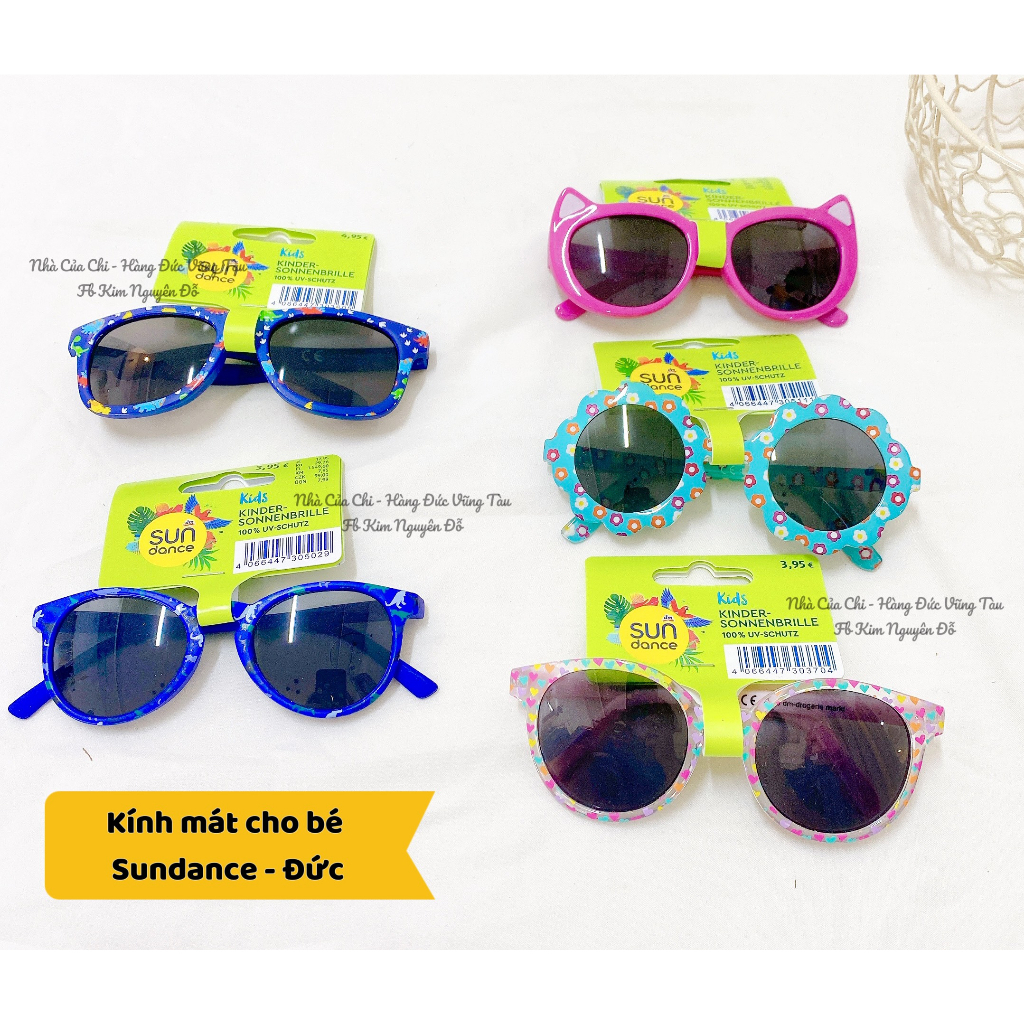 Kính chống nắng chống tia UV cho bé trai, bé gái Sundance nội địa Đức.