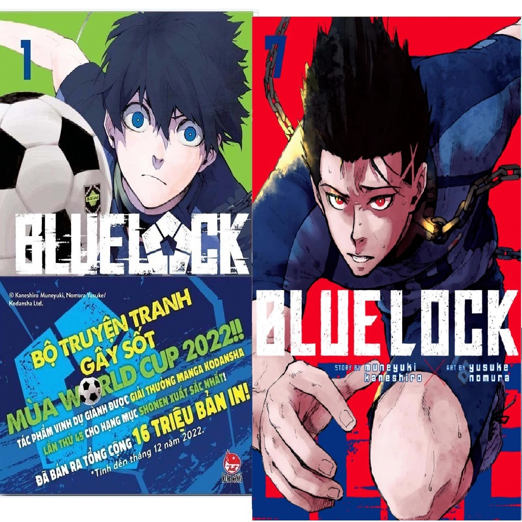 Truyện tranh - BlueLock (Blue Lock) tập 1 2 3 4 5 6 7 8 Tặng Kèm