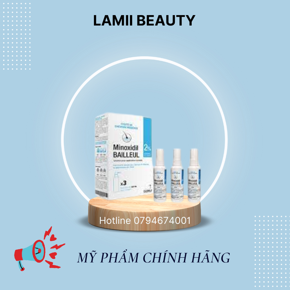 Xịt mọc tóc MINOXIDIL 2% - CỨU TINH TÓC MỎNG, TÓC HÓI