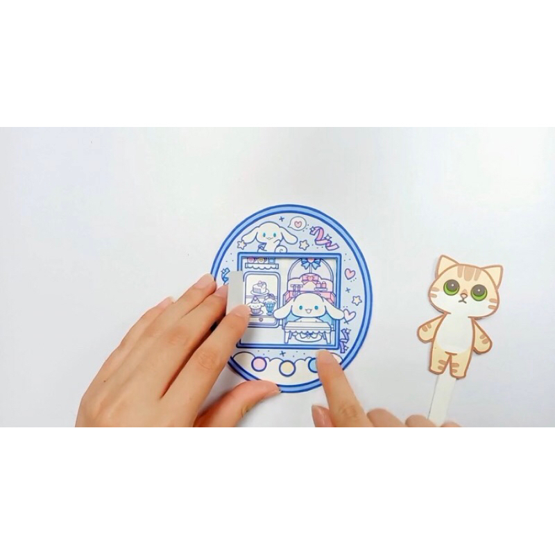 Búp bê giấy nhà thú sario  làm sẵn !! nhắn tin chọn màu