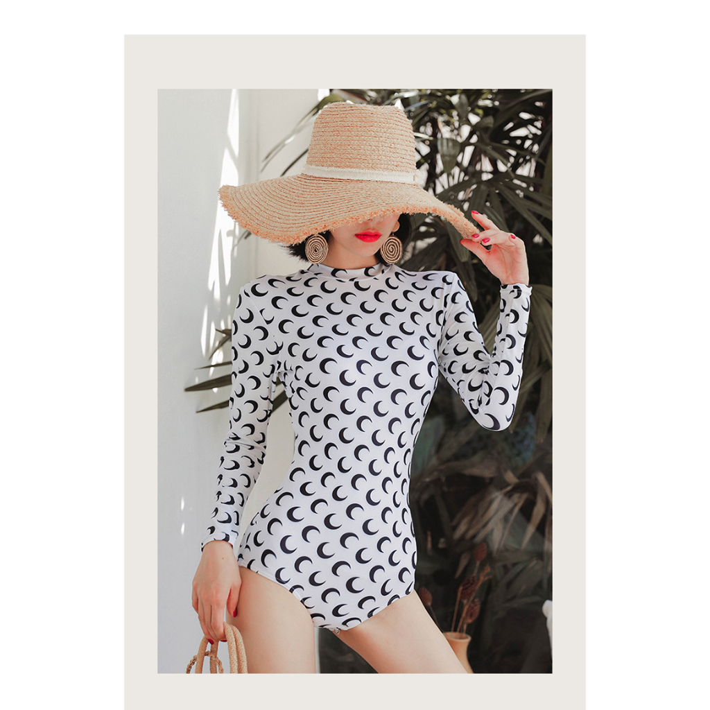 Bikini 1 mảnh dài tay LALACHIC kín đáo tôn dáng