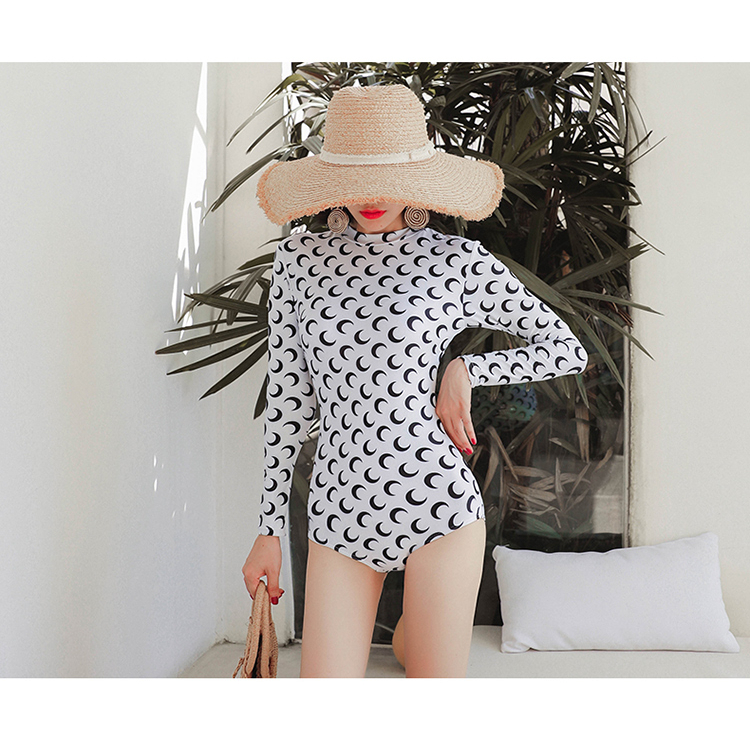 Bikini 1 mảnh dài tay LALACHIC kín đáo tôn dáng