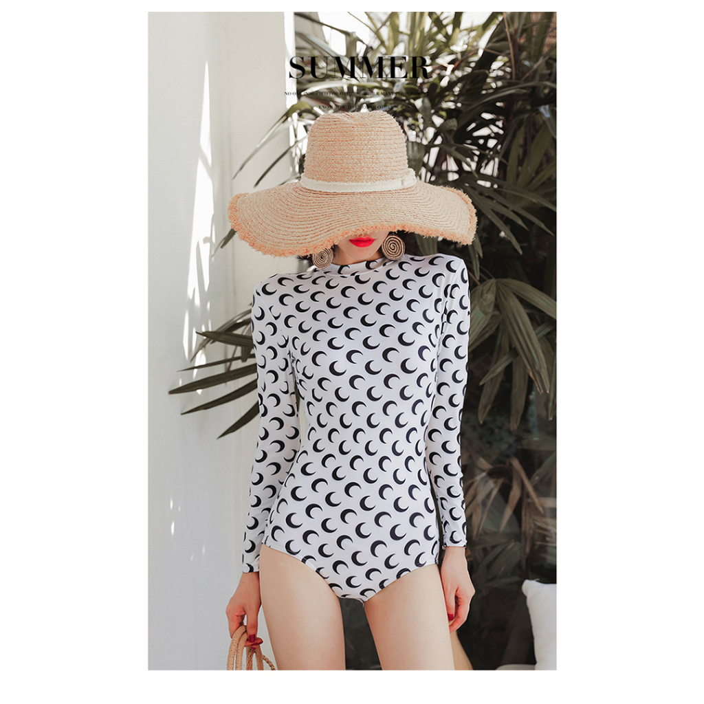 Bikini 1 mảnh dài tay LALACHIC kín đáo tôn dáng