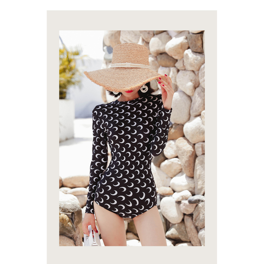 Bikini 1 mảnh dài tay LALACHIC kín đáo tôn dáng