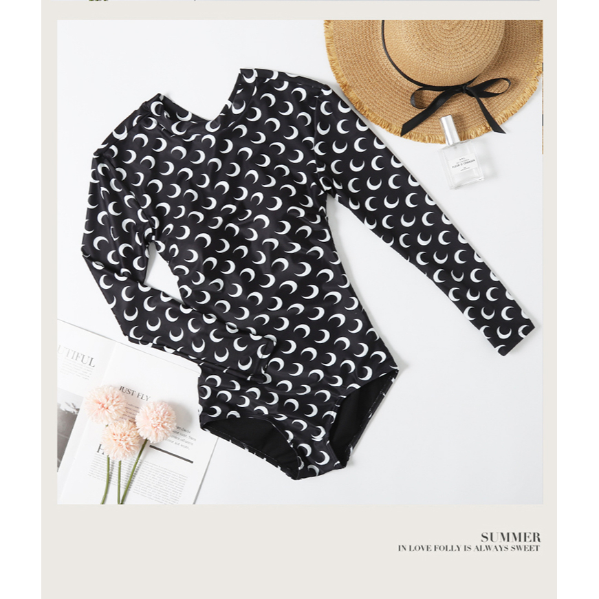 Bikini 1 mảnh dài tay LALACHIC kín đáo tôn dáng