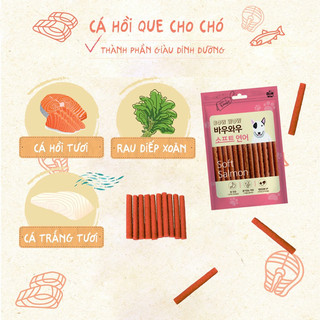 CÁ HỒI QUE - SNACK CHO CHÓ BOWBOW 150G