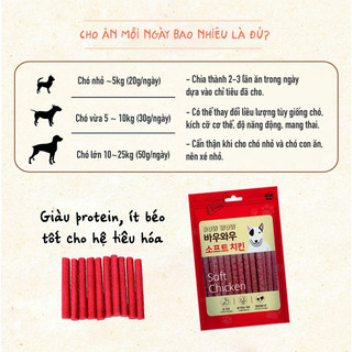 THỊT GÀ QUE - SNACK CHO CHÓ BOWBOW 150G