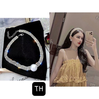 Vòng cổ Chocker đính đá cao cấp mã TH02. Hàng mới về