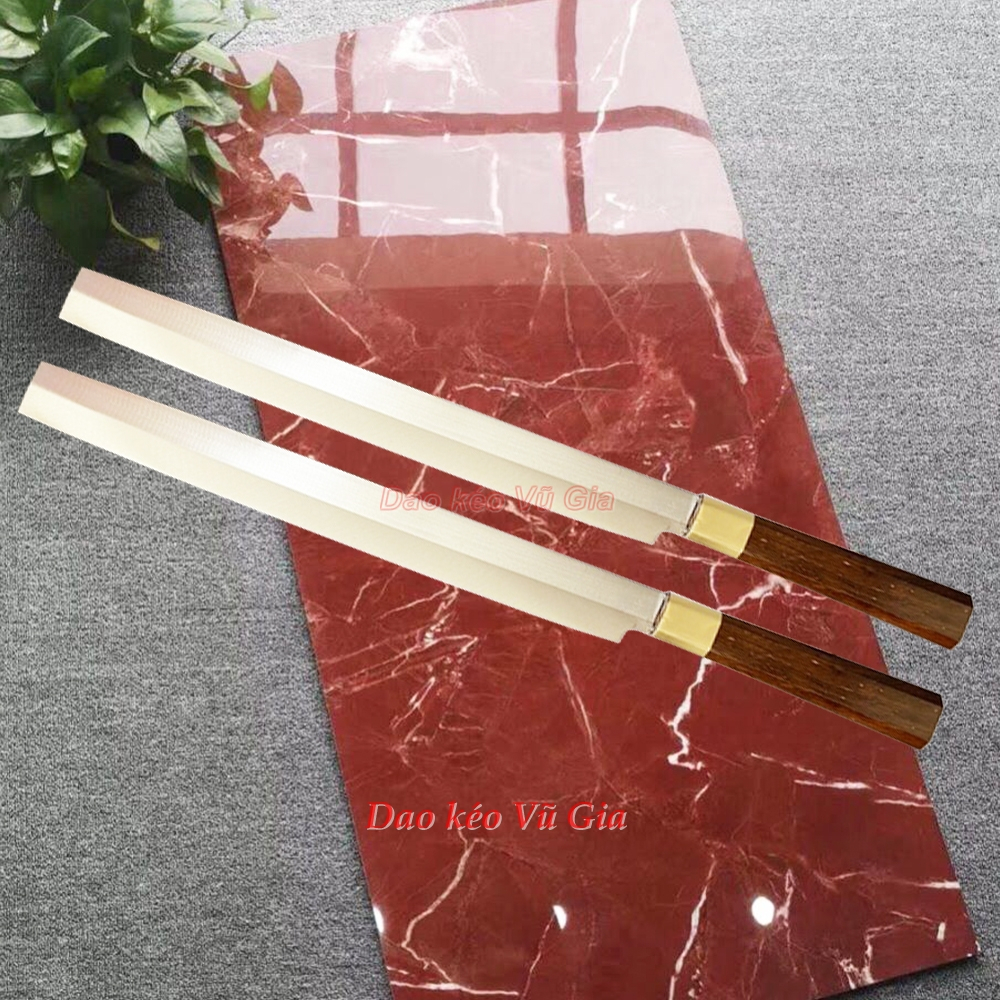Dao sashimi thái bánh mì - thái lát cá hồi cán cẩm khâu đồng 50cm - Dụng cụ nhà bếp