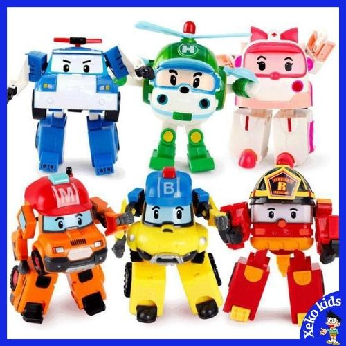 Đồ chơi cho bé trai biệt đội xe Robocar Poli biến hình 2 trong 1 cho bé thỏa sức sáng tạo. Đồ chơi trẻ em 3 4 5 6 tuổi