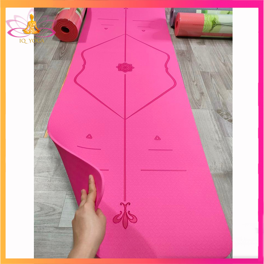 Thảm yoga 8mm 1 lớp định tuyến đúc nguyên khối