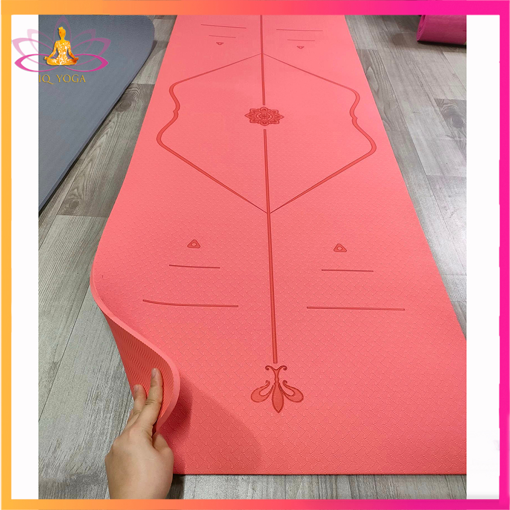 Thảm yoga 8mm 1 lớp định tuyến đúc nguyên khối