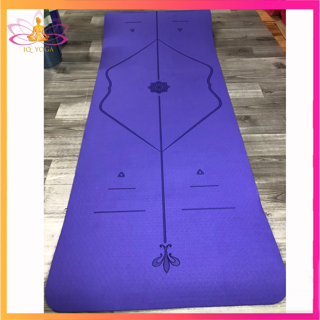 Thảm yoga 8mm 1 lớp định tuyến đúc nguyên khối