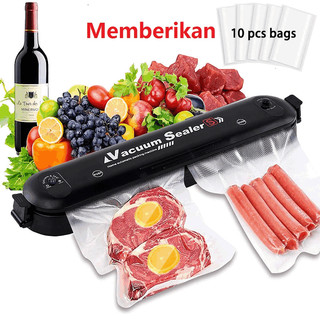 Máy Hút Chân Không chân không Thực phẩm gia đình, Mini Vacuum Sealer Bảo Quản Thực Phẩm ( Tặng 10 túi hút )