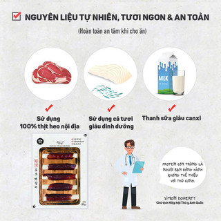 THỊT CUỘN THANH SỮA - SNACK BOWBOW CHO CHÓ 80G