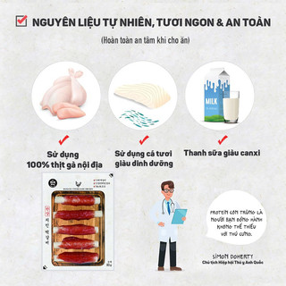 THỊT CUỘN THANH SỮA - SNACK BOWBOW CHO CHÓ 80G