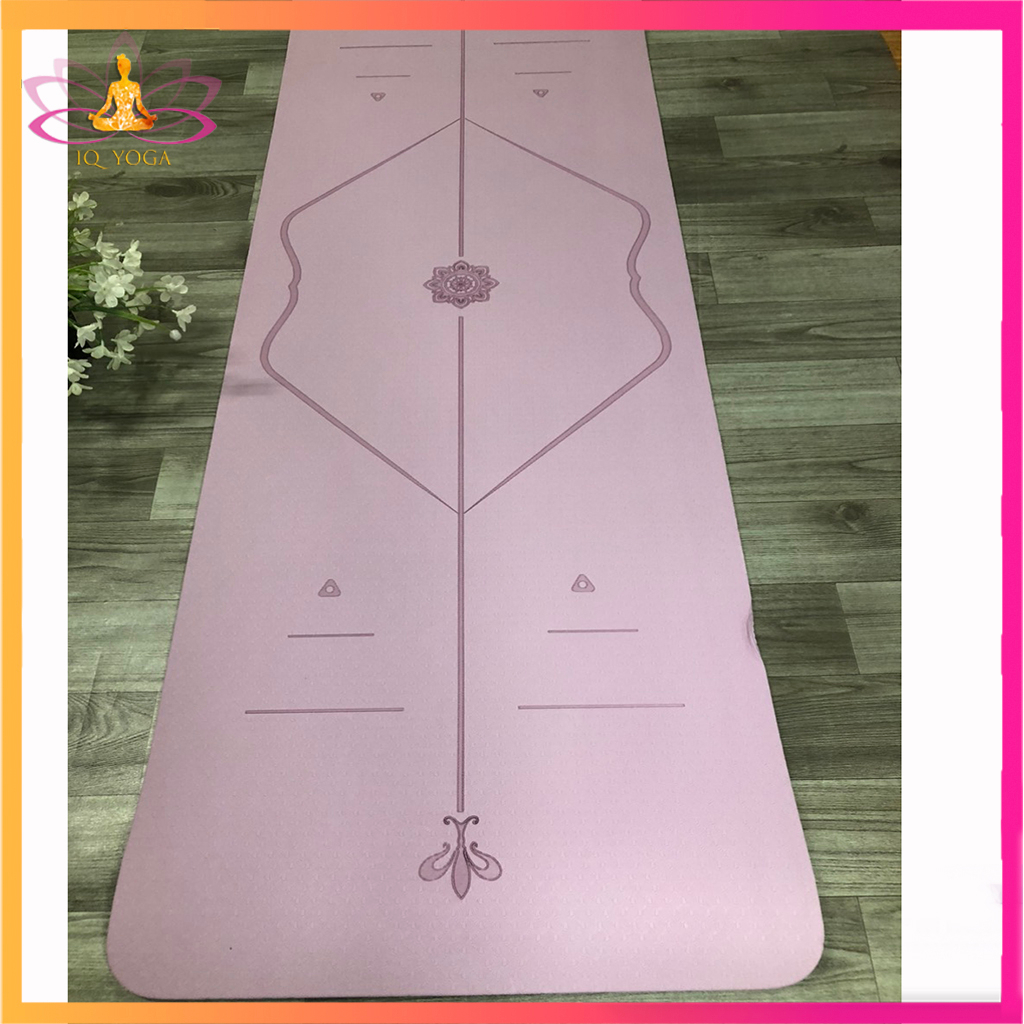 Thảm yoga 8mm 1 lớp định tuyến đúc nguyên khối
