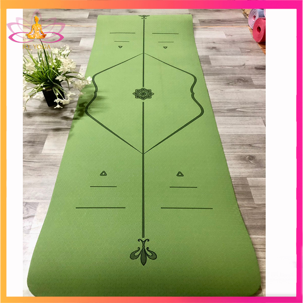 Thảm yoga 8mm 1 lớp định tuyến đúc nguyên khối