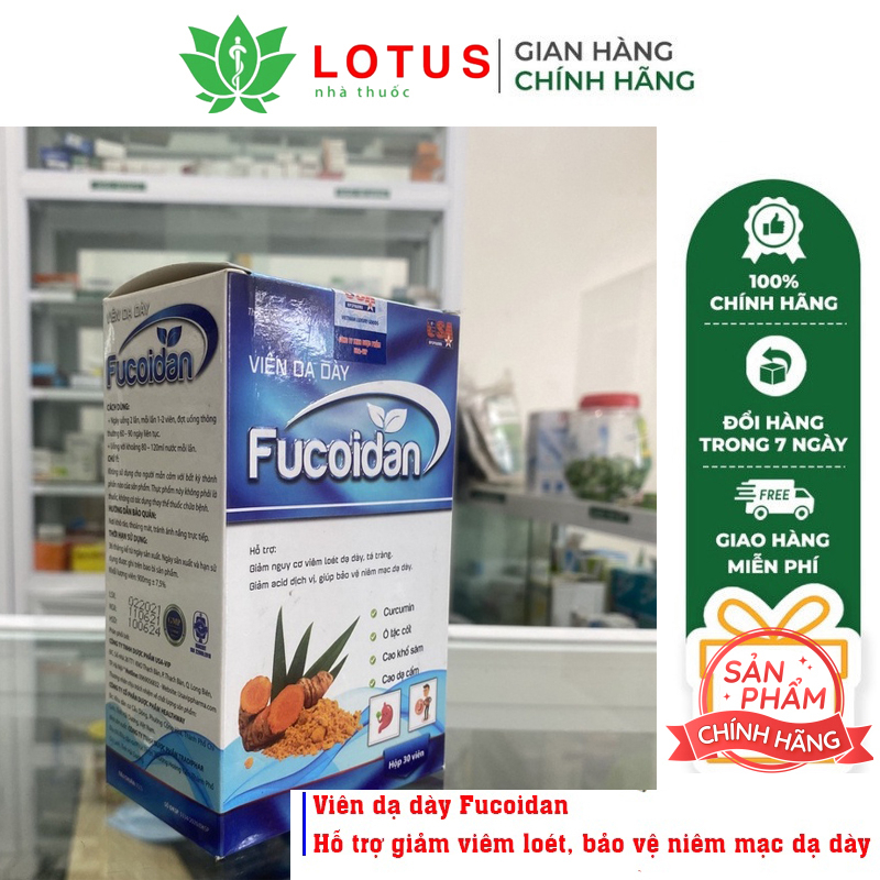 [CHÍNH HÃNG] Viên dạ dày Fucoidan – Hỗ trợ giảm viêm loét, bảo vệ niêm mạc dạ dày