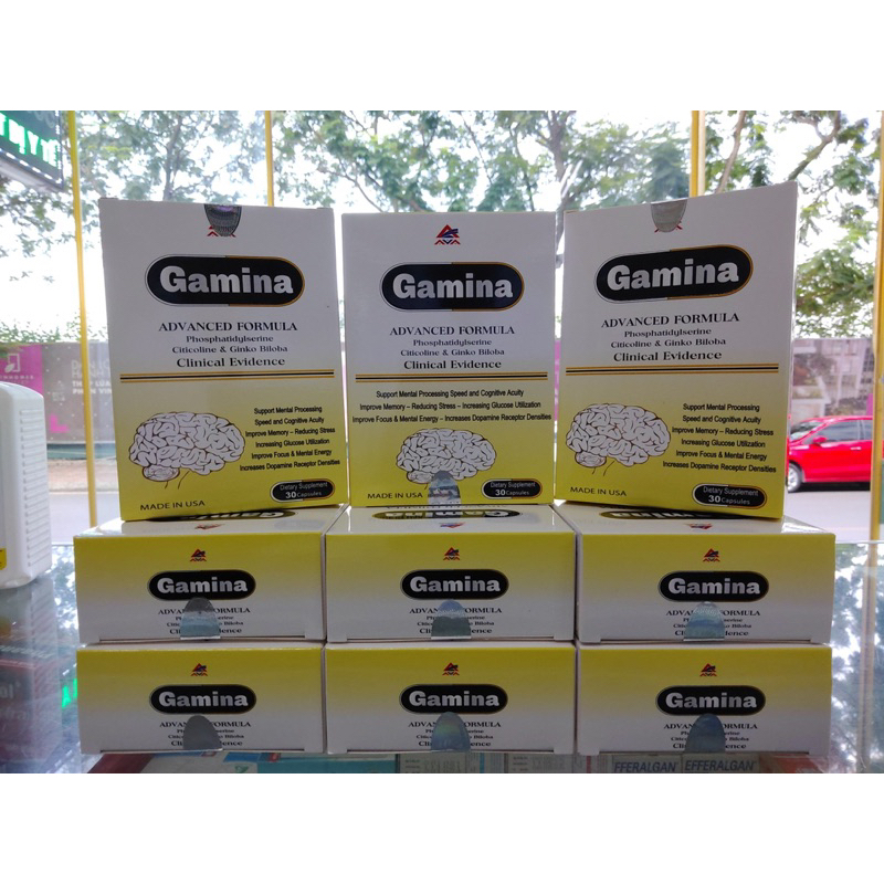 Gamina Hộp 30 Viên – Cải Thiện Trí Nhớ, Giảm Căng Thẳng