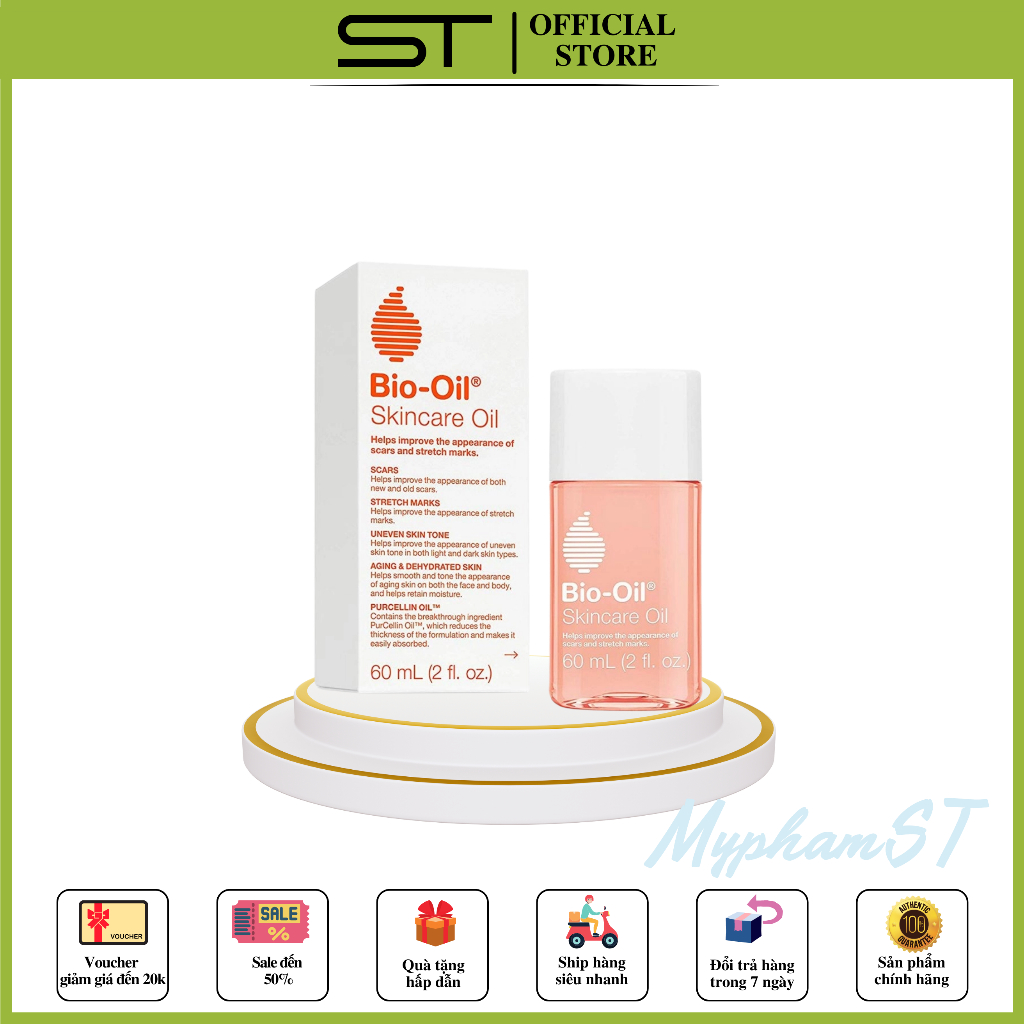 Tinh dầu chống rạn da Bio Oil scar treatment làm hết rạn da mờ sẹo hết thâm da khi mang thai và sau sinh