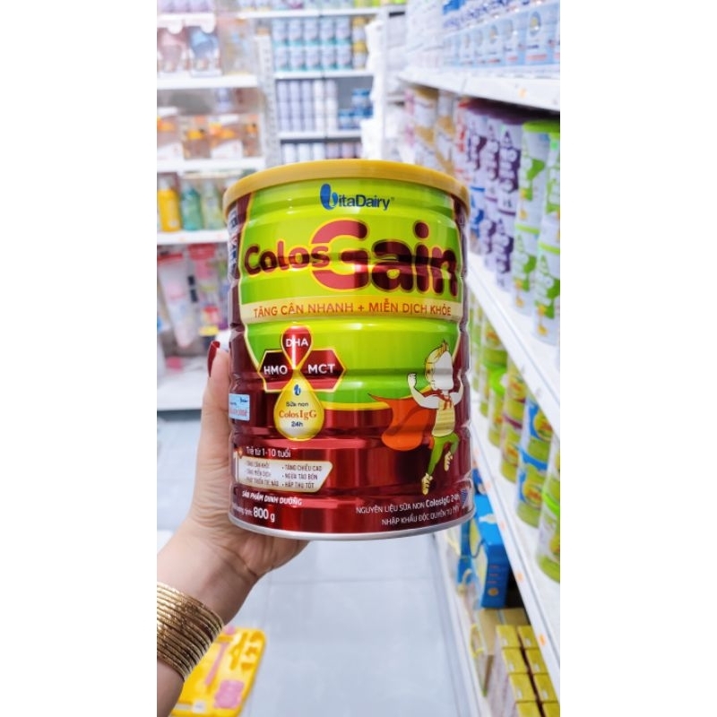 Sữa Bột Colos Gain 1+ 800g