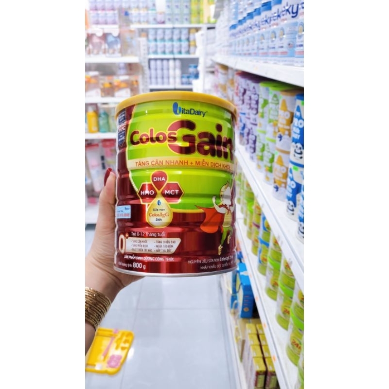 Sữa Bột Colos Gain 0+ 800g
